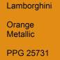 Preview: Lamborghini, Orange Metallic, PPG 25731.